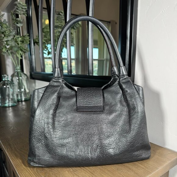 Kate Spade Black Pebbled Leather Turn-Lock Satchel - Picture 5 of 15